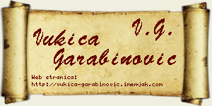 Vukica Garabinović vizit kartica